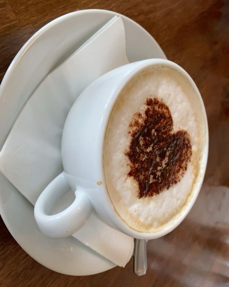 Heart Shaped Coffee Latte Art