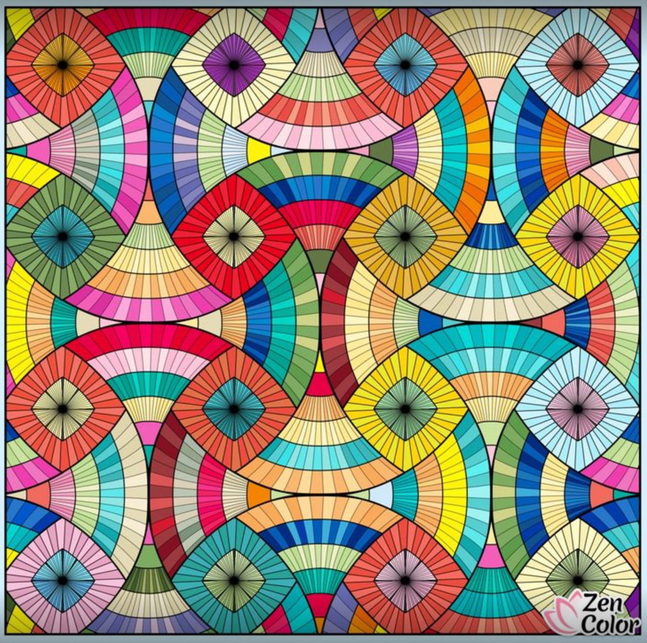 Colorful Abstract Geometric Pattern
