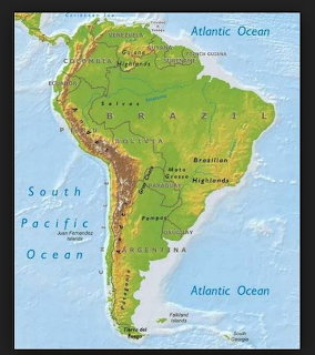 Colored map of Ecuador with provinces and major cities labeled