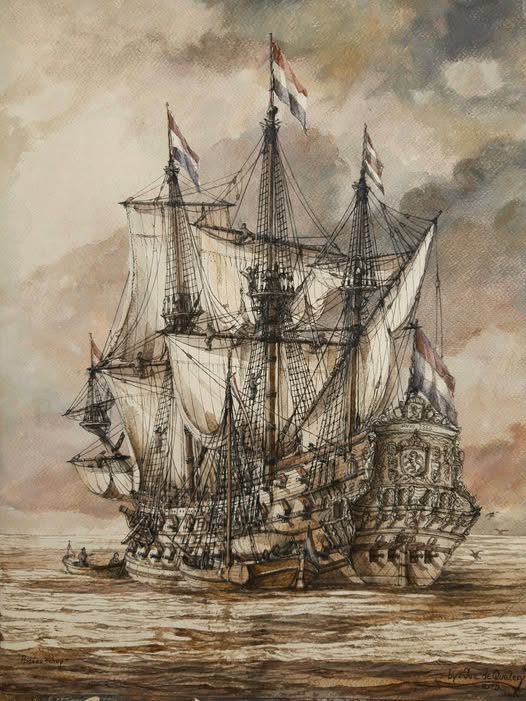 Dutch Warship De Ridderschap 1666