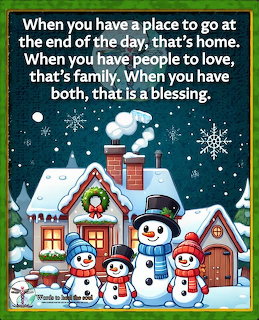 Christmas Snowman Family Village
