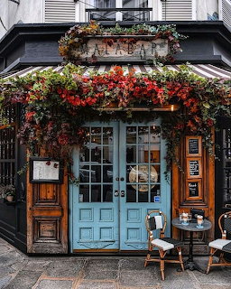 Parisian Cafe Storefront