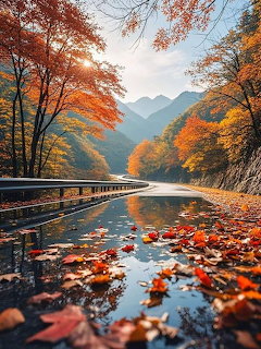Autumn Mountain Road
