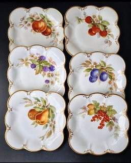 Porcelain Fruit Plates Collection
