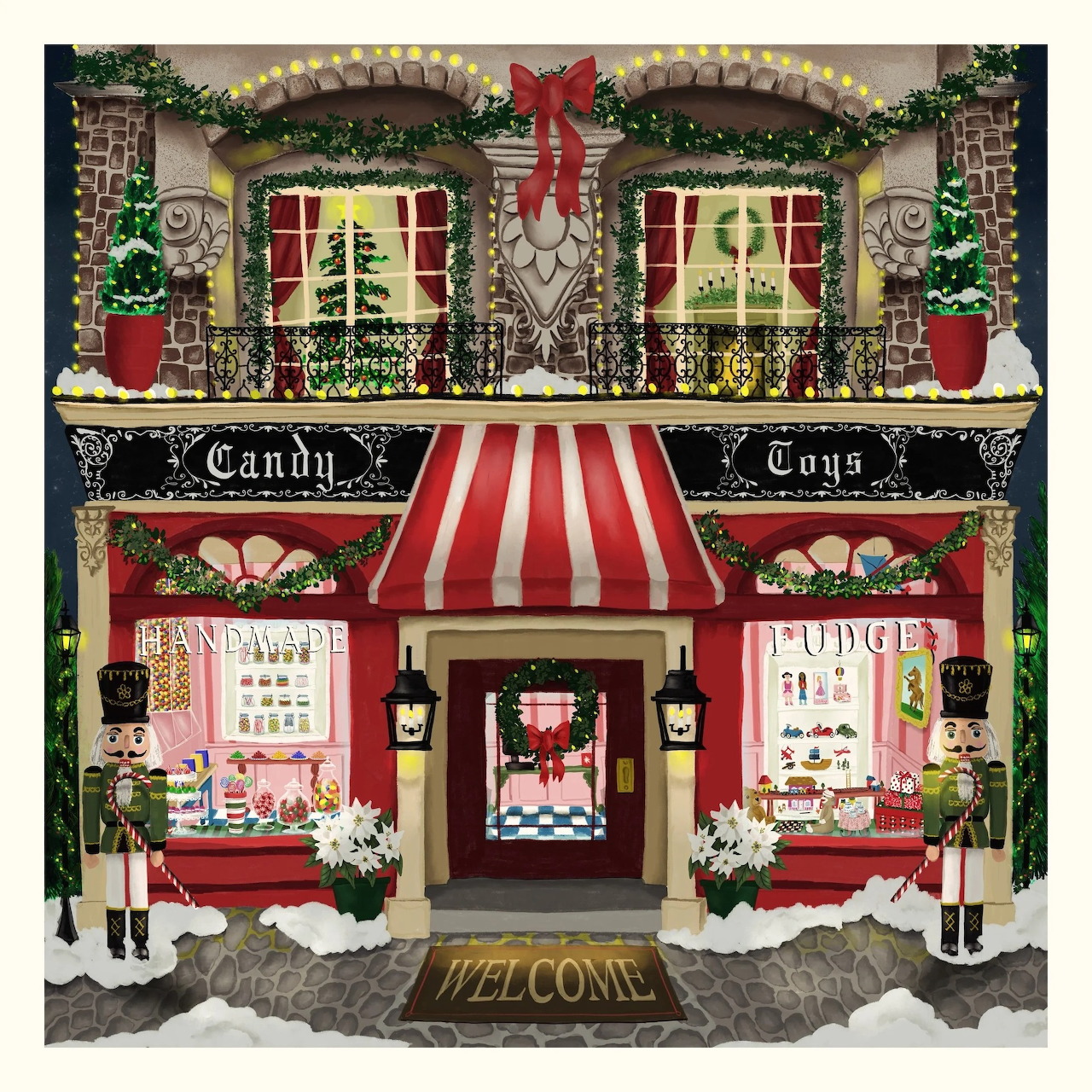 Christmas Candy Shop Storefront