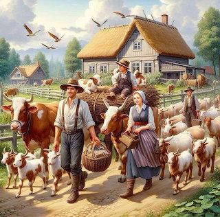 Traditional Farm Scene