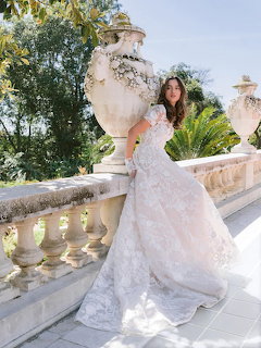 Bride on Garden Terace