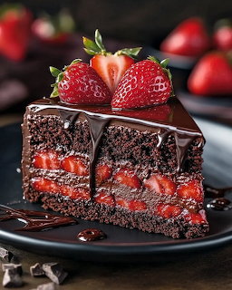 Chocolate Strawberry Cake