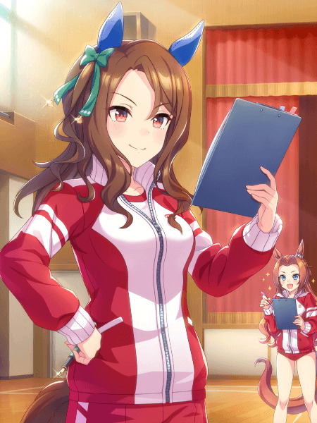 King Halo Umamusume SR card anime illustration