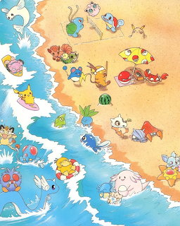 Pokemon Beach Scene