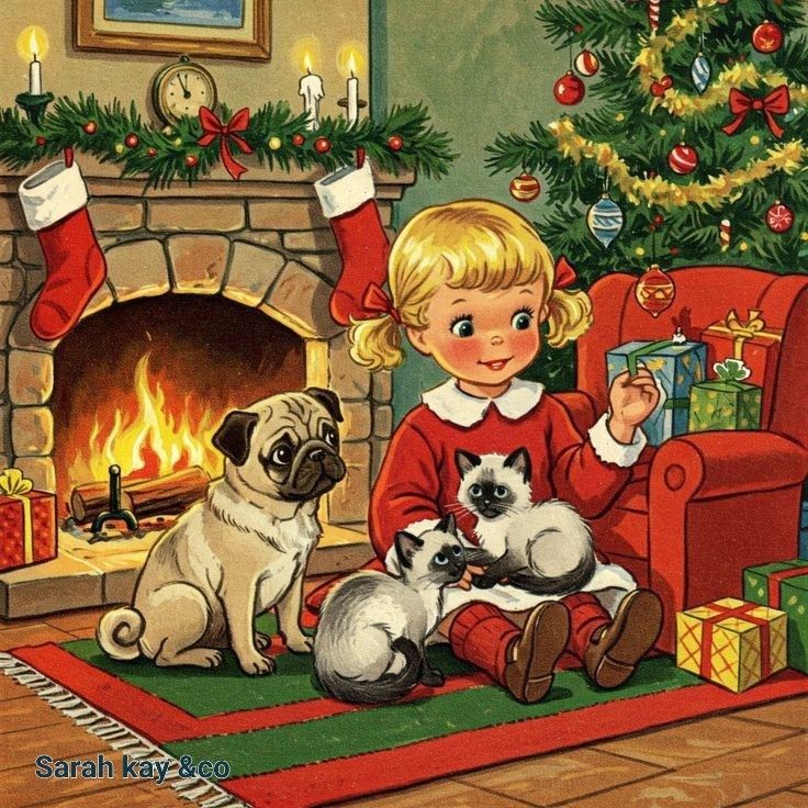 Christmas Morning with Pets