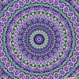 Purple Floral Mandala