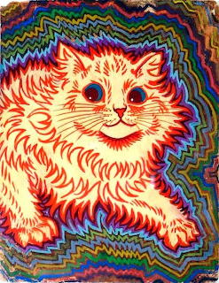 Psychedelic Cat Illustration