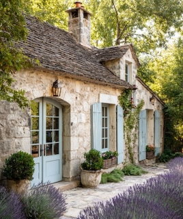 French Country Stone Cottage