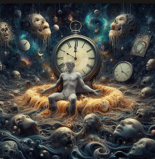 Surreal Clock Scene