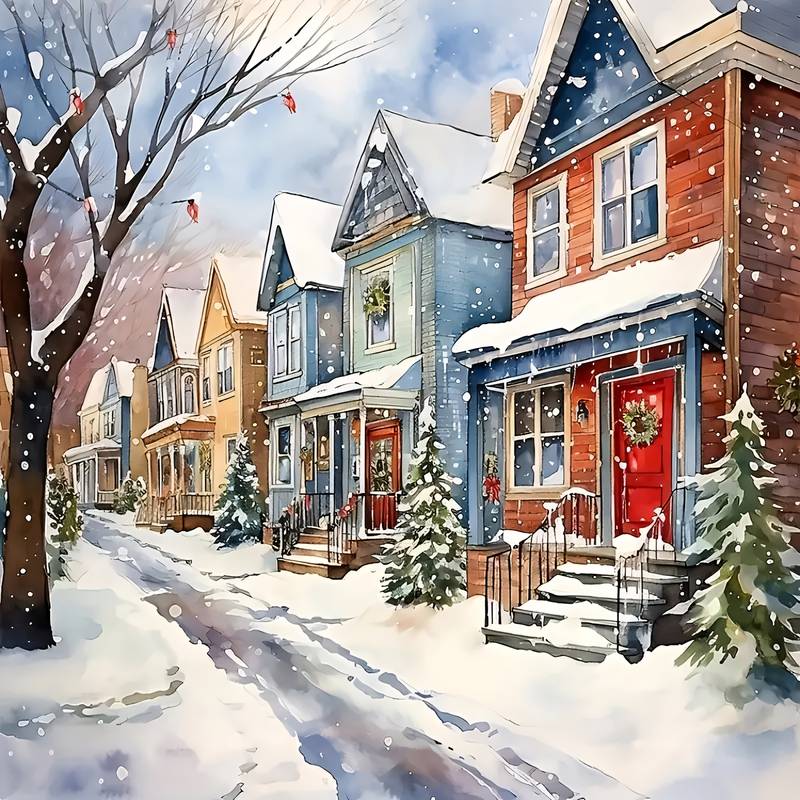 Christmas Village Snow