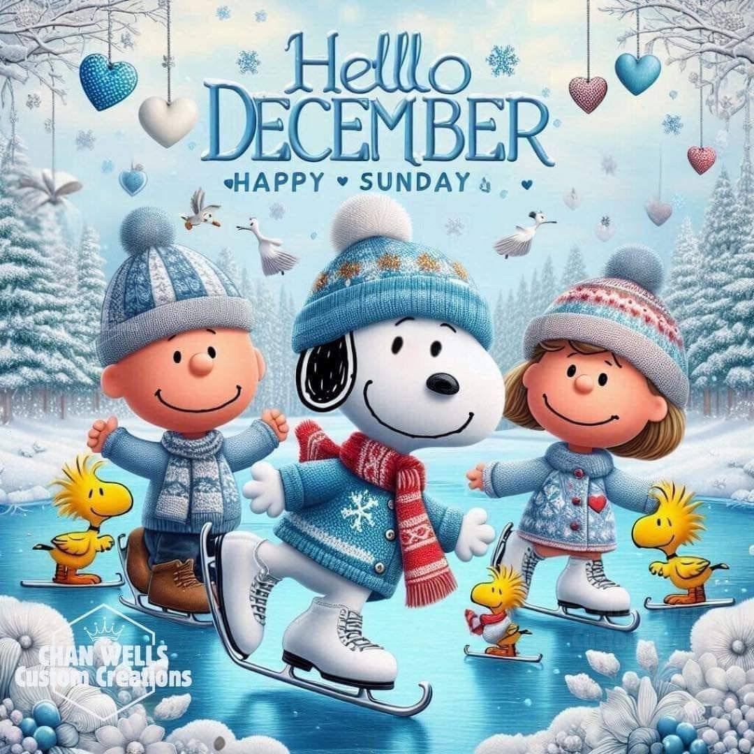 Snoopy Ice Skating