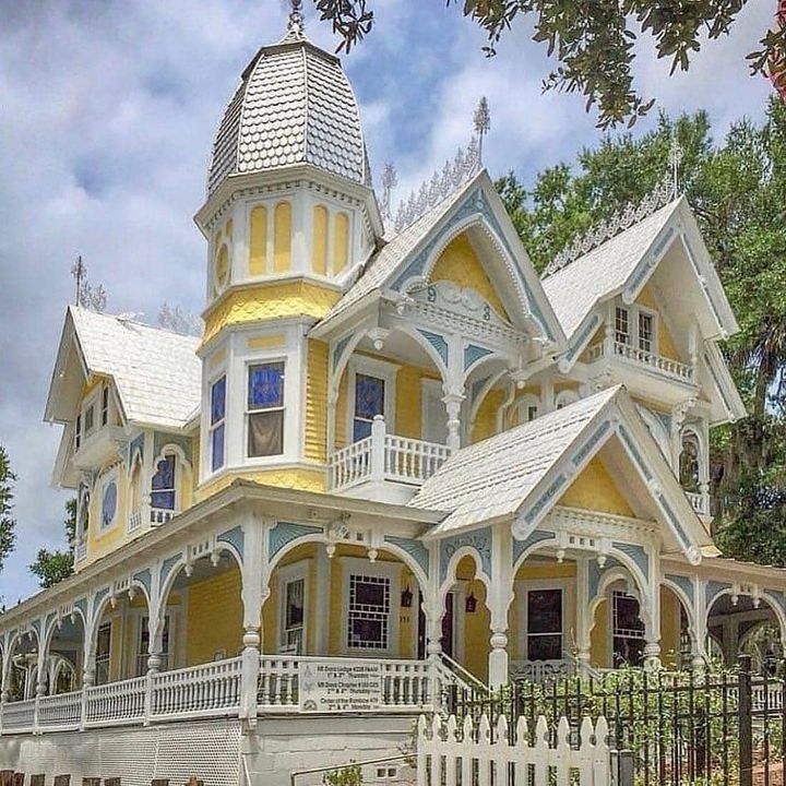 Yellow Victorian House