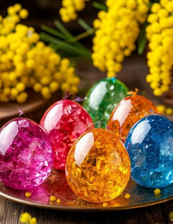 Colorful Crystal Eggs