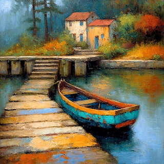 Boat at Waterside Cottage