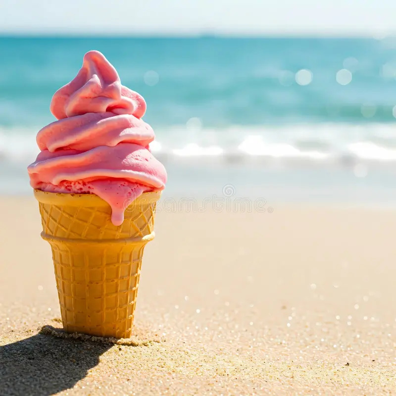 Helado de fresa