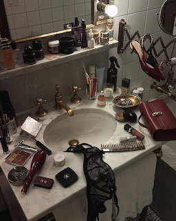 Messy Bathroom Vanity