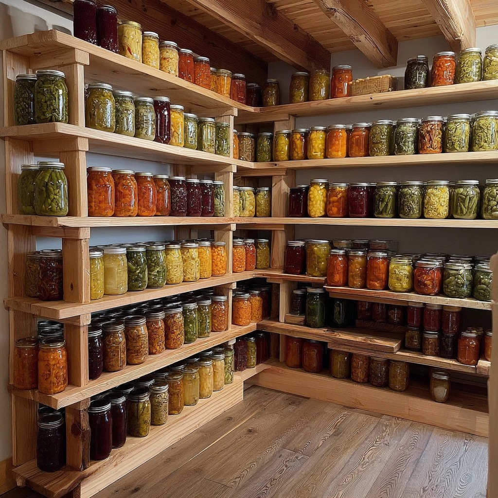 Pantry Preserves Shelves