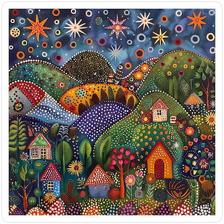 Dotted Village Landscape
