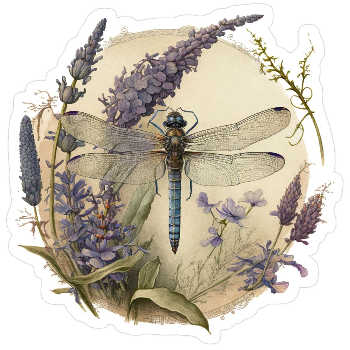 Dragonfly and Lavender