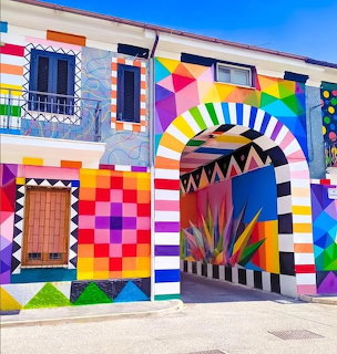 Colorful Street Art in Aielli