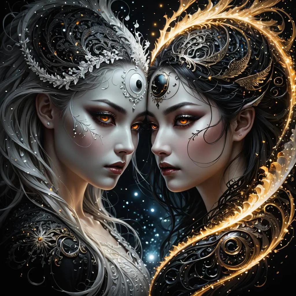 Twin Fantasy Portraits
