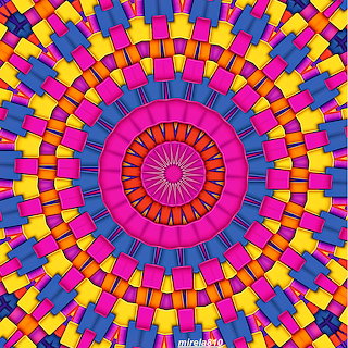 Colorful Geometric Mandala