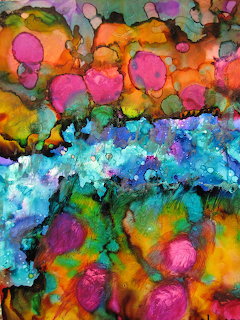 Abstract Waterfall Painting