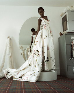 Floral Wedding Dress Fitting