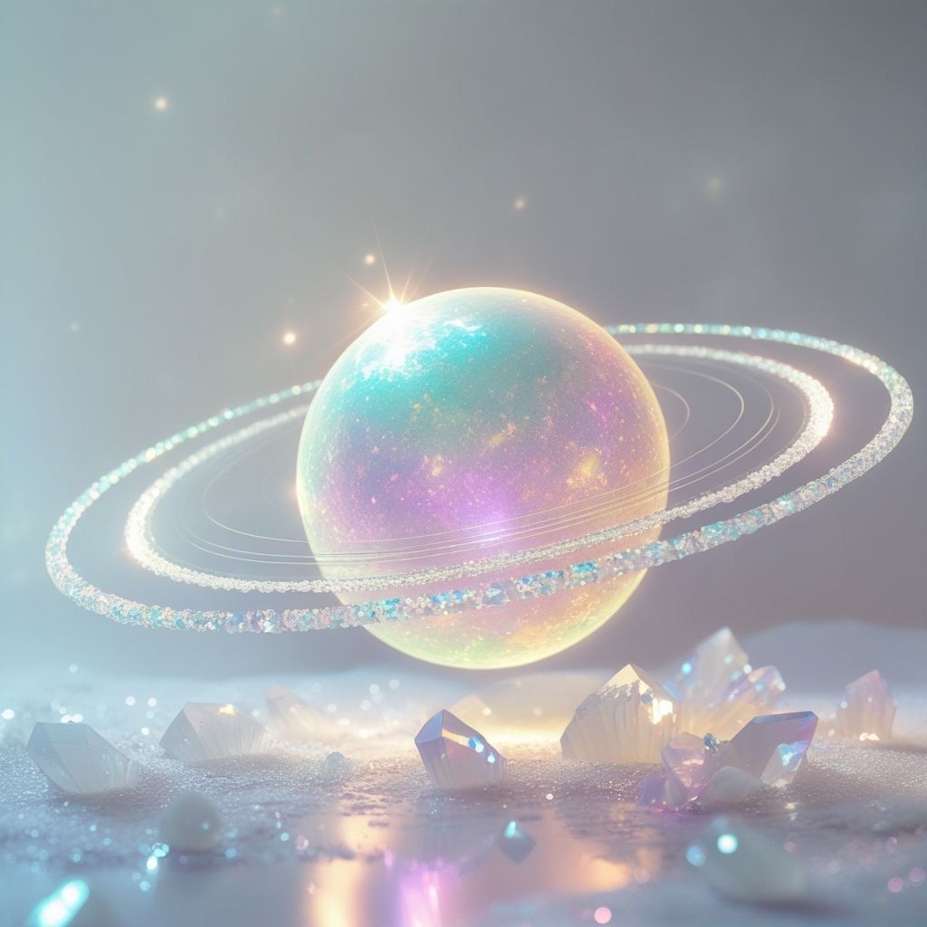 Rainbow Ringed Planet