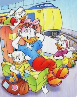 Donald Duck Family Scene