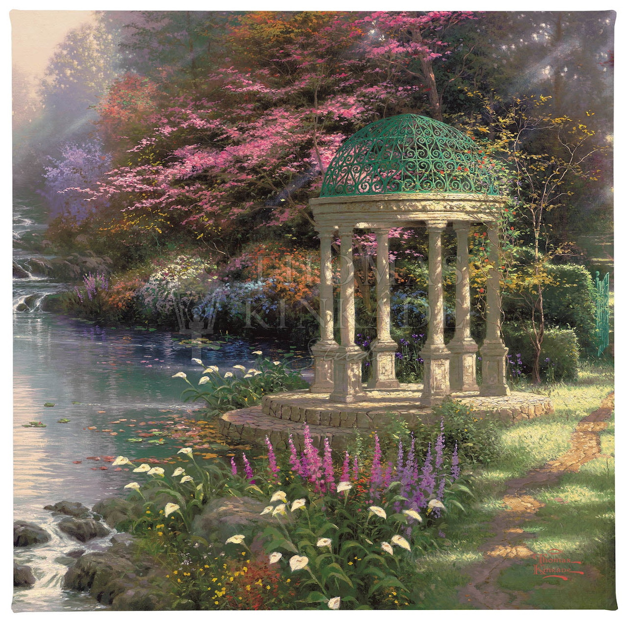 Garden Gazebo with Flowers
