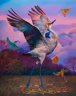 Fantasy Birds at Sunset