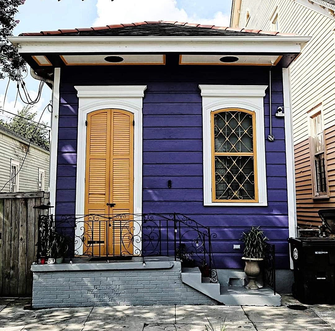 Purple Tiny House Exterior