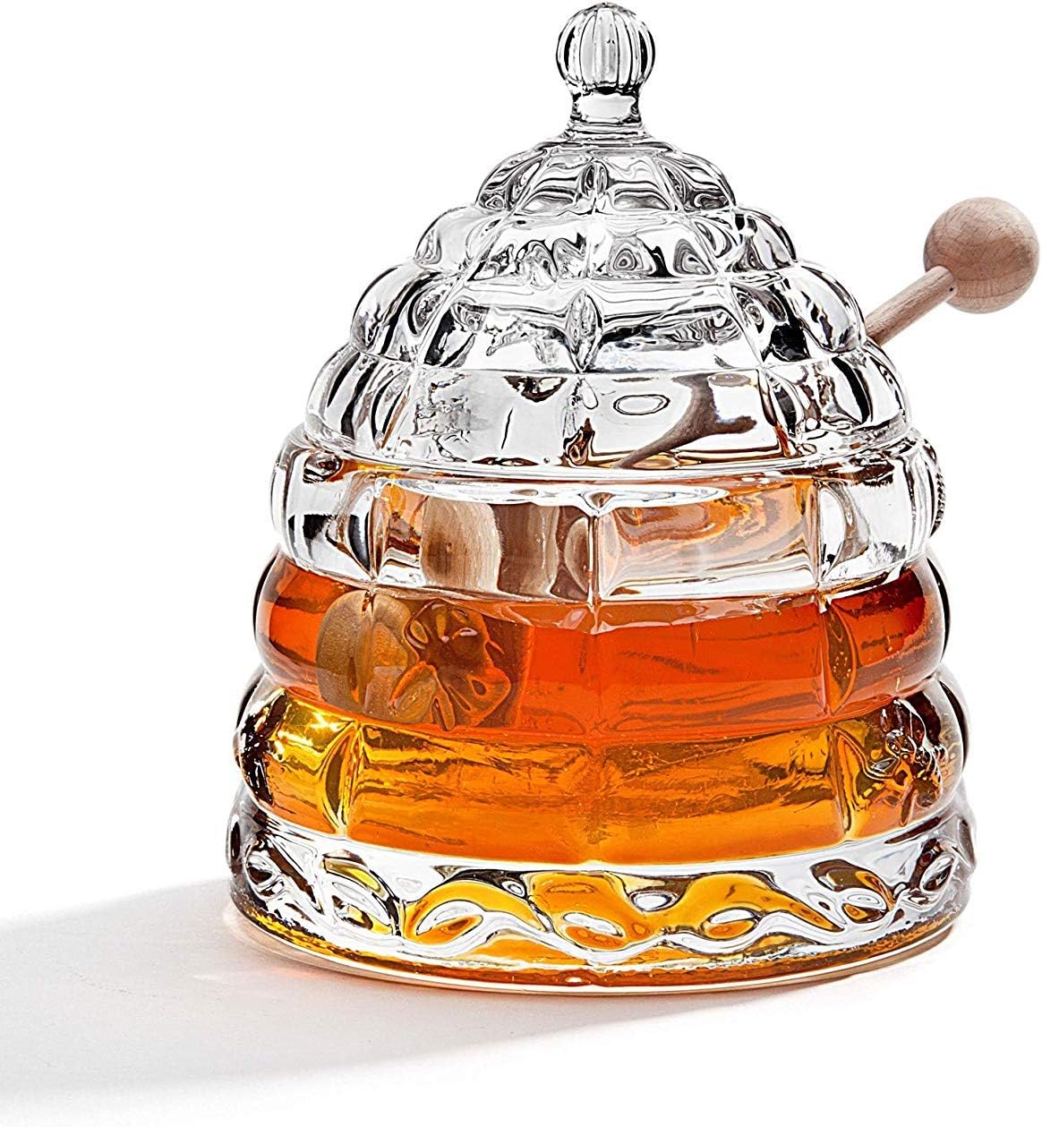 Crystal Honey Jar with Dipper
