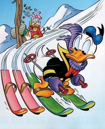 Donald Daisy Skiing