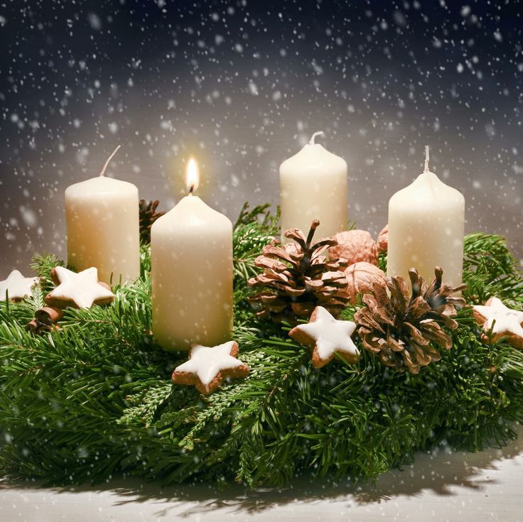 Advent Wreath with Candles