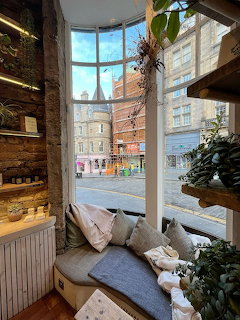Edinburgh Coffee Shop Window View