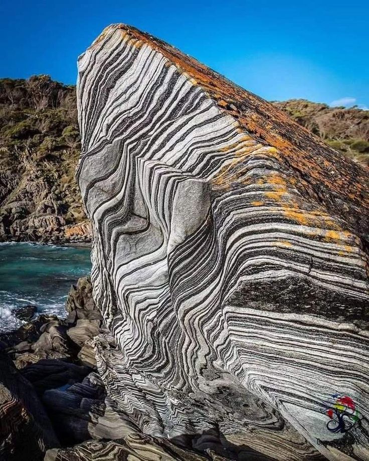 Zebra Rock formation with red and white stripes, Kimberley, Australia
