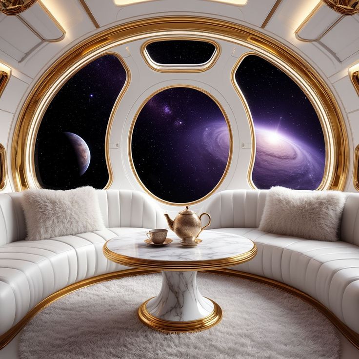 Spaceship Living Room Interior