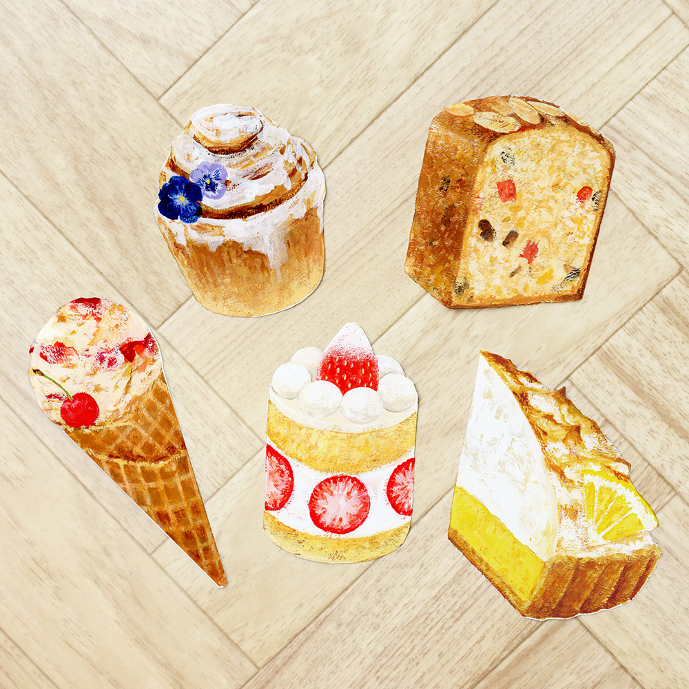 Watercolor Pastry Illustration