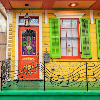 Colorful New Orleans Style Porch