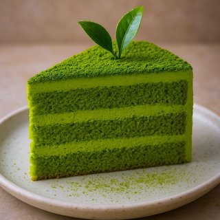 Matcha Cake Slice