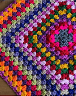 Colorful Granny Square Crochet