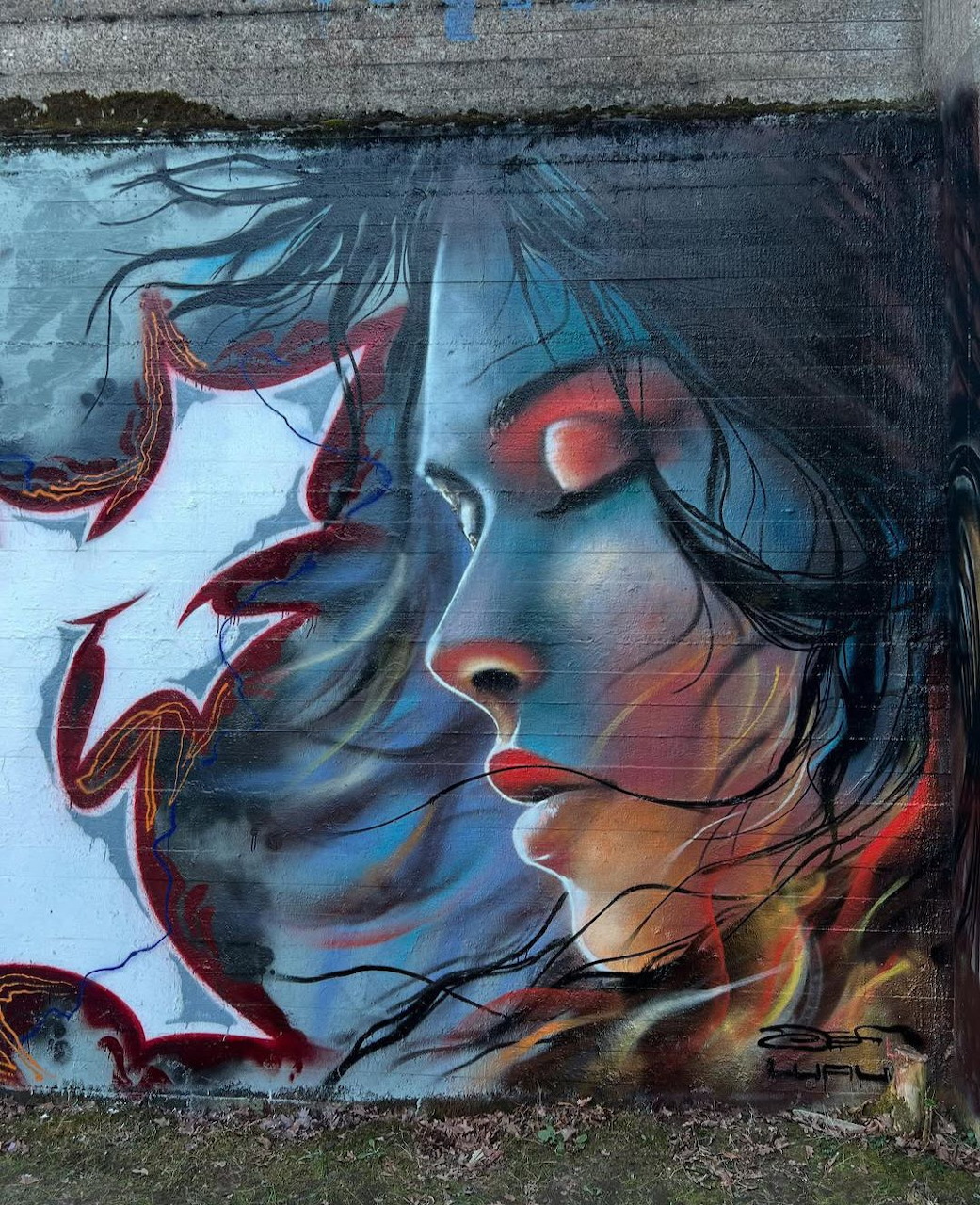 Street Art Woman Portrait